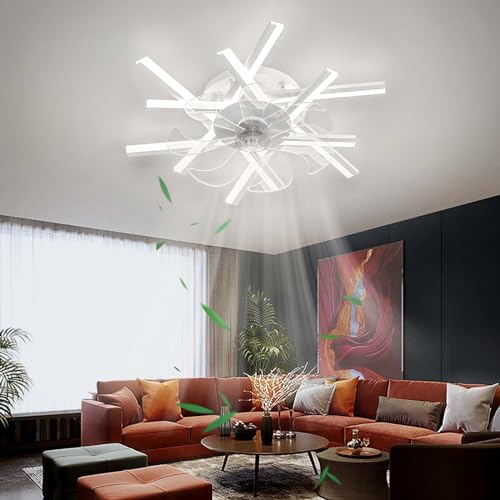 Smart Deckenventilator Mit Beleuchtung Reversible Dc Motor Modern Dimmable Ventilator Lampe Großerdeckenleuchte Mit Ventilator Groß Für Schlafzimmer Wohnzimmer LED Leise Timer-White||62cm Smart Deckenventilator Mit Beleuchtung Reversible Dc Motor Modern Dimmable Ventilator Lampe Großerdeckenleuchte Mit Ventilator Groß Für Schlafzimmer Wohnzimmer LED Leise Timer-White||62cm von Dobecd