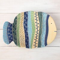 Keramikschale, Keramikteller, Dekoteller, Wanddeko, Fisch, Auf Bestellung Keramikschale, Keramikteller, Dekoteller, Wanddeko, Fisch, Auf Bestellung von DobrCeramics
