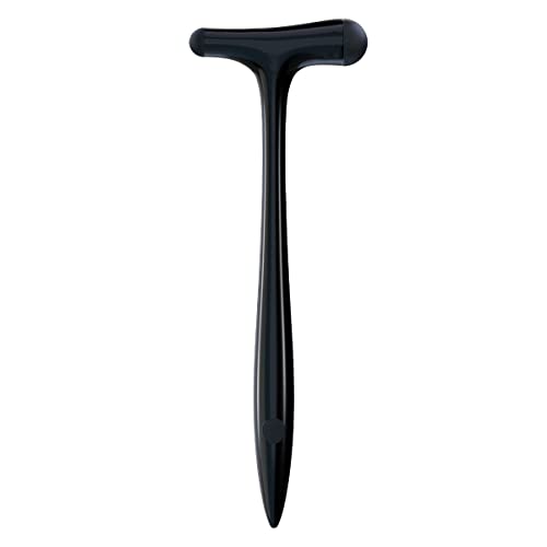 DocCheck Thïngs Reflexhammer "Clôppe" – Red Dot Design Award 2022, neurologischer Reflexhammer nach Trömner, Spitzgriff für Haut- und Oberflächenreaktionen, Aluminium (schwarz) von DocCheck