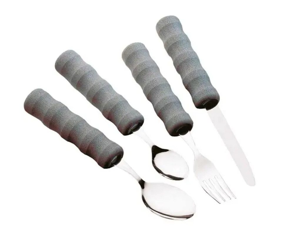 DocMed Besteck-Set Die Easy-Grip Bestecke (1-tlg), Gabel, Schaumstoffgriffe, Alltagshilfe von DocMed