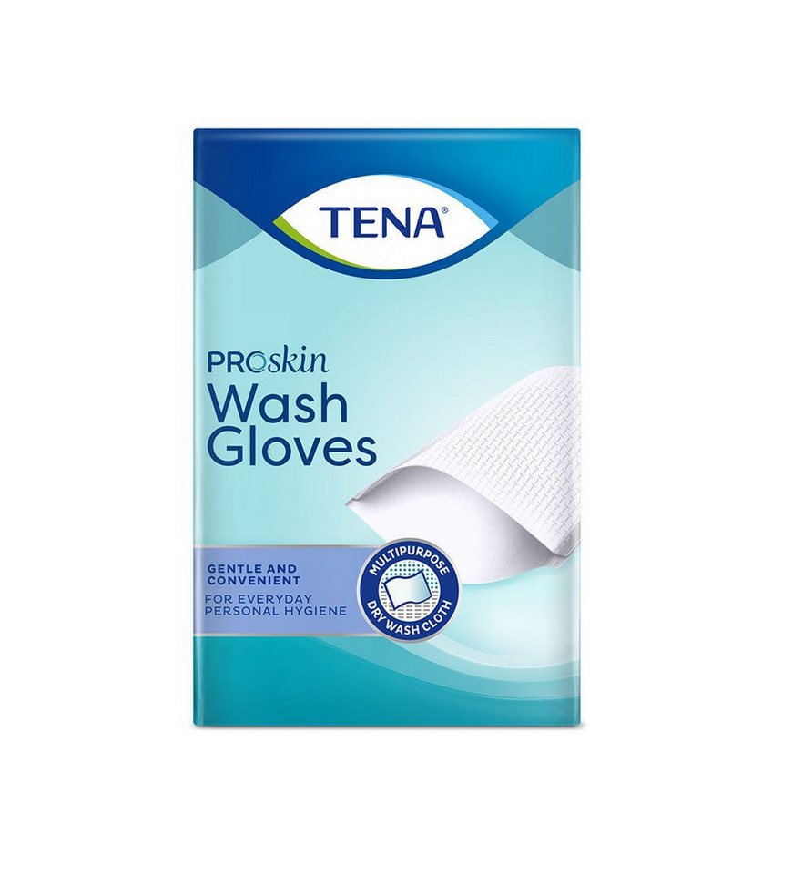 DocMed Einmal-Waschhandschuh TENA Wash Glove ohne Innenfolie, blau, Waschhandschuhe 6 x 200 Stk (Spar-Set 6-St. Reißfest und formstabil), Ideal für die tägliche Körperpflege von DocMed