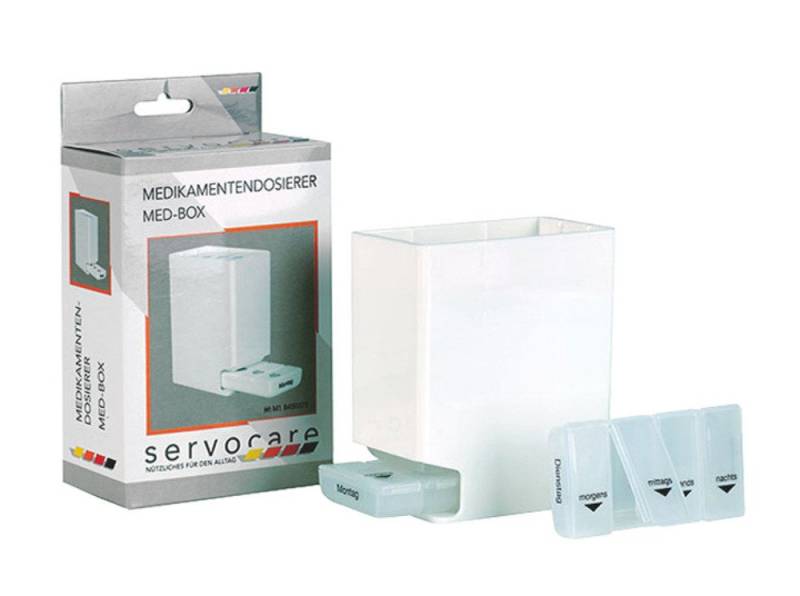 DocMed Pillendose Med-Box (Spar Set, 1 St., Medikamentenbox), Wochen-Dosierer, Organisator für Medikamente von DocMed