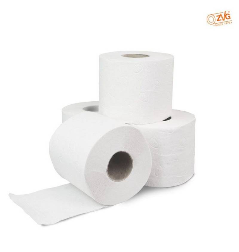 DocMed Toilettenpapier Toilettenpapier, Tissue mit Dekorprägung (Zwei Varianten 2-lagig oder 3-lagig 8-St. Hohe Blattanzahl, weich und Nachhaltig), 8x8 Rollen von DocMed