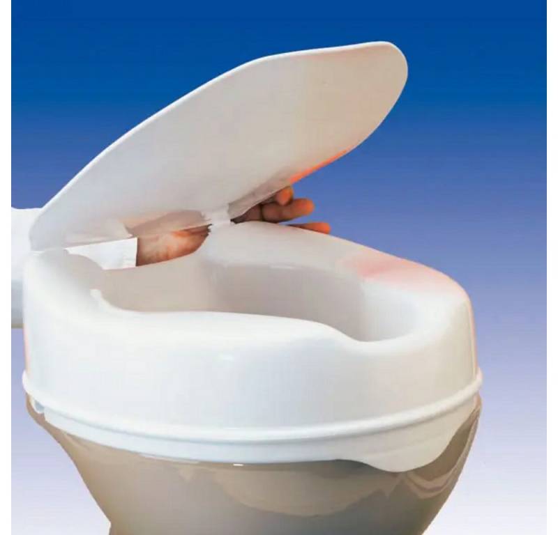 DocMed Toilettensitzerhöhung Savanah Toilettensitz, 5 cm, Angenehmes Sitzgefühl, Einfache & sichere Befestigung von DocMed
