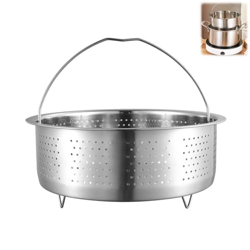 Docache Dämpfeinsatz, 17.5cm Edelstahl Dampfeinsatz für Topf Edelstahl Dampfgarer für Töpfe Kochtöpfe Schnellkochtopf Dünsten von Gemüse Früchte Eier, Dampfkorb mit Griff Docache Dämpfeinsatz, 17.5cm Edelstahl Dampfeinsatz für Topf Edelstahl Dampfgarer für Töpfe Kochtöpfe Schnellkochtopf Dünsten von Gemüse Früchte Eier, Dampfkorb mit Griff von Docache