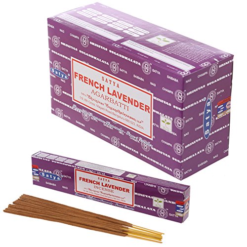 Satya Nag Champa Räucherstäbchen French Lavender 12 Stück von Satya