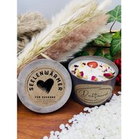 Seelenwärmer, Personalisiert Mit Dem Namen. Vegane Duftkerze Deckel. 100% Handgegossen Und Handbesetzt Aus Südschwarzwald von DochtFreunde