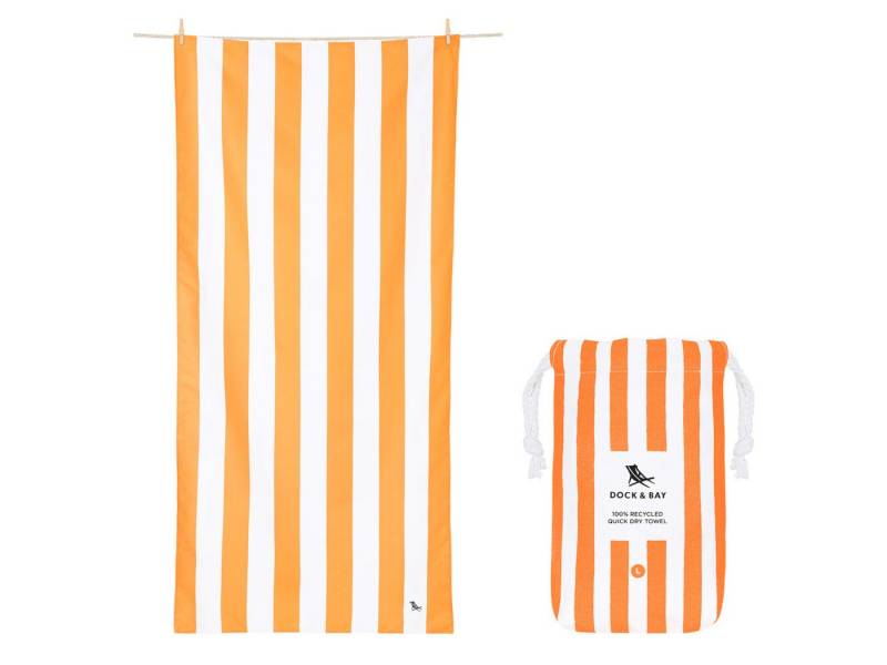 Dock & Bay LTD c/o Strandtuch Beach Towel L Ipanema Orange 160x90cm, Polyester (TOWLB-CAB-LG-ORANG-R) von Dock & Bay LTD c/o