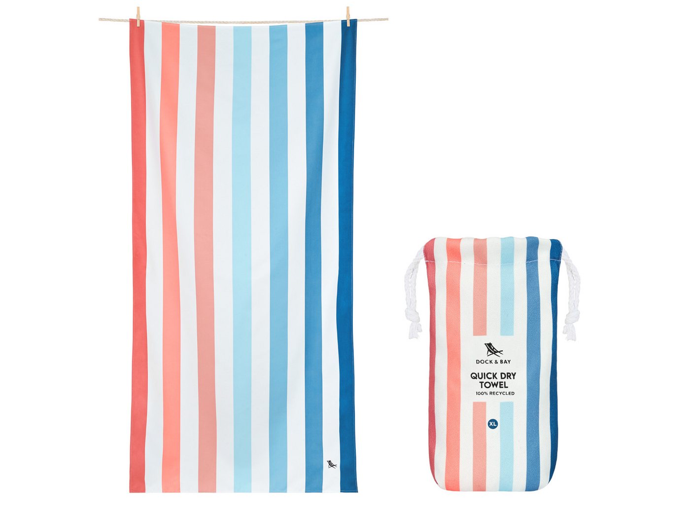 Dock & Bay LTD c/o Strandtuch Beach Towel XL Sand to Sea 200x90cm, Polyester (TOWLB-SUM-XL-SANDSEA) von Dock & Bay LTD c/o
