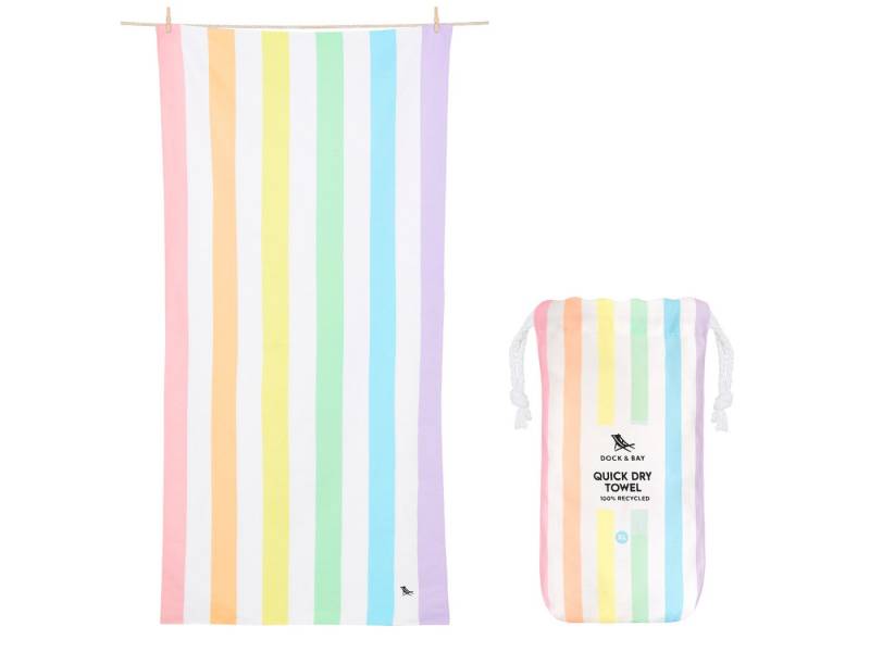 Dock & Bay LTD c/o Strandtuch Beach Towel XL Unicorn Waves 200x90cm, Polyester (TOWLB-SUM-XL-UNICN-R) von Dock & Bay LTD c/o