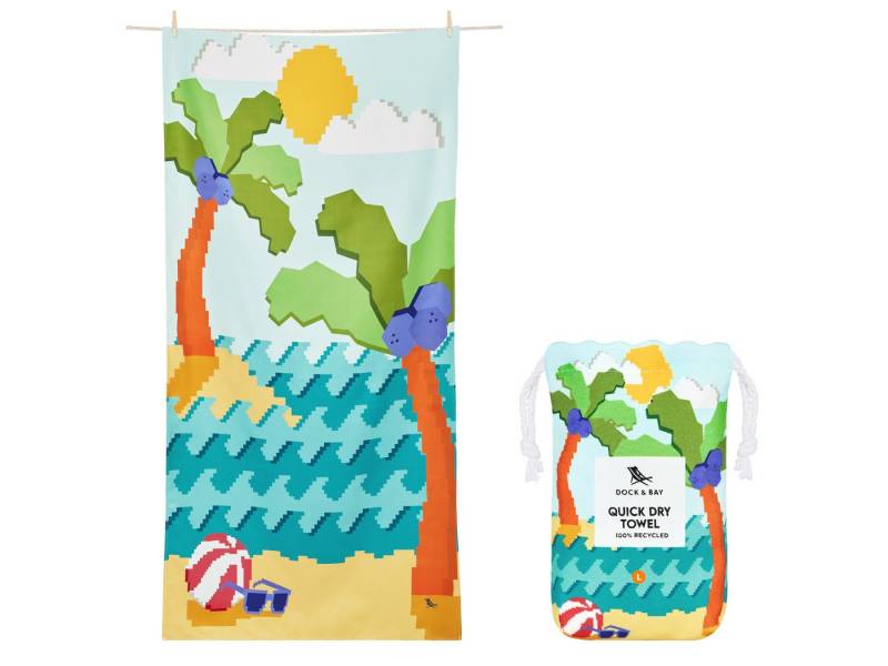 Dock & Bay LTD c/o Strandtuch Kids Beach Towel L Build-A-Beach 160x90cm, Polyester (TOWLB-KID-LG-BUILDBCH) von Dock & Bay LTD c/o