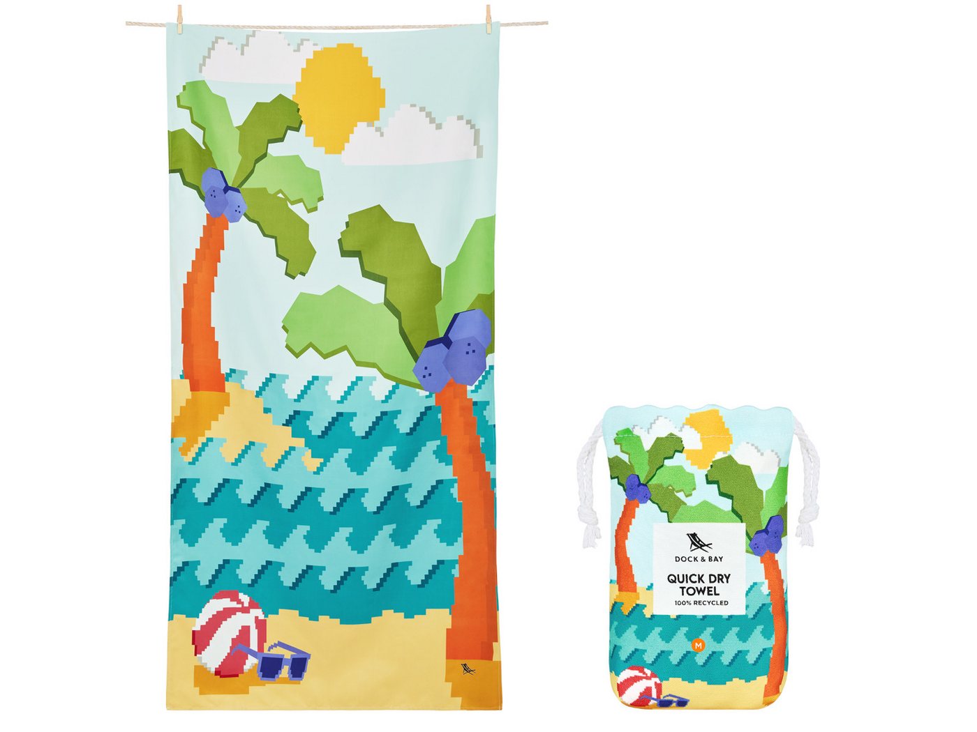 Dock & Bay LTD c/o Strandtuch Kids Beach Towel M Build-A-Beach 130x70cm, Polyester (TOWLB-KID-MD-BUILDBCH) von Dock & Bay LTD c/o