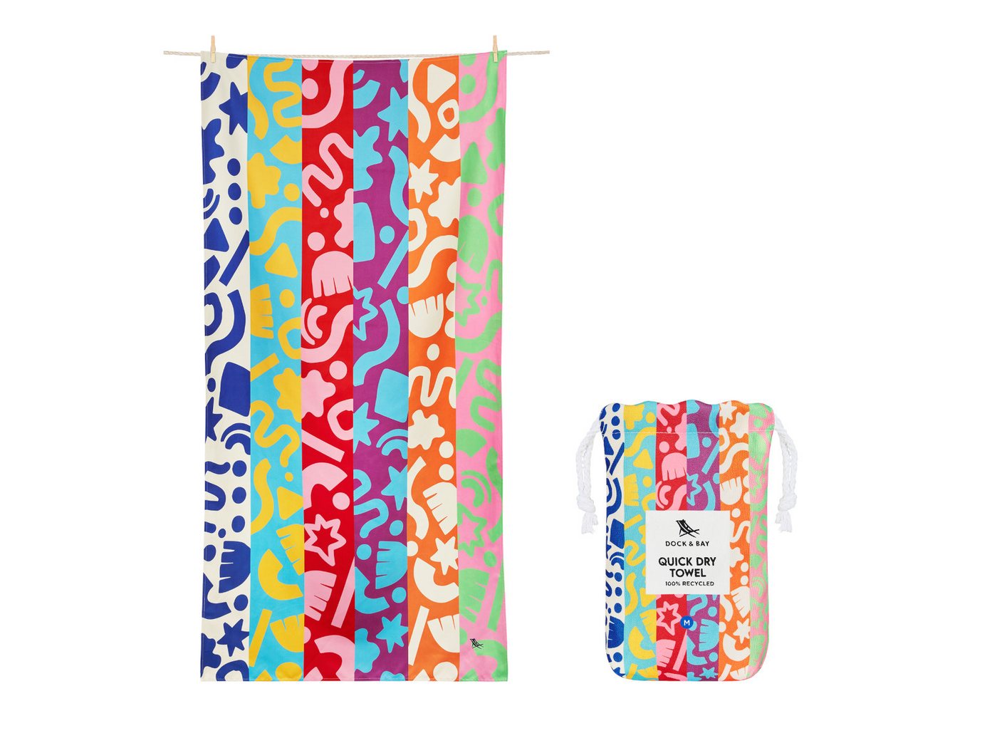 Dock & Bay LTD c/o Strandtuch Kids Beach Towel M Power of Positivity 130x70cm, Polyester (TOWLB-KID-MD-POWPOS) von Dock & Bay LTD c/o