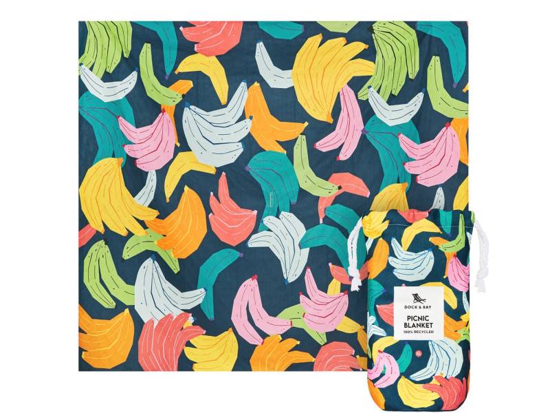 Dock & Bay LTD c/o Strandtuch Picnic Blanket XL Bananarama 240x170cm, Polyester (PICNIC-DES-XL-BANARAM) von Dock & Bay LTD c/o