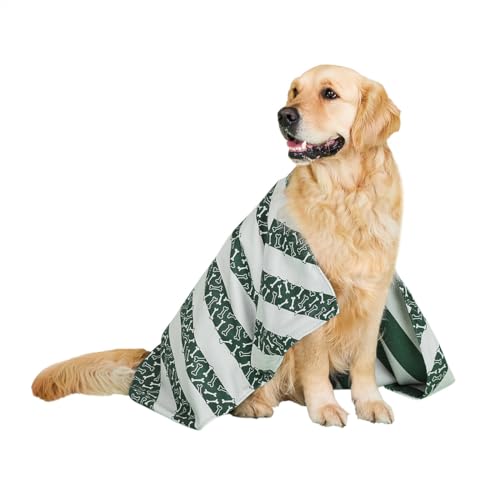 Dock & Bay Hundehandtuch - Besonders saugfähig und schnell trocknendes Handtuch mit Tragetasche - 100% recycelt - Bone Dry, Medium (90x50cm, 35x19) von Dock & Bay