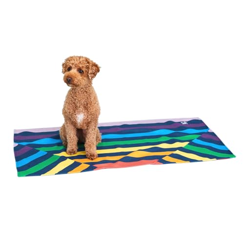 Dock & Bay Hundehandtuch - Besonders saugfähig und schnell trocknendes Handtuch mit Tragetasche - 100% recycelt - Pups with Pride, Large (120x70cm, 47x27) von Dock & Bay