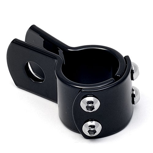 Sturzbügelklemme 1 1/8 Zoll (28,5mm) schwarz von Dock66 Motorcycle Parts