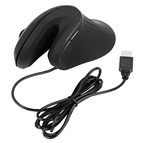 Docooler 2.4G drahtlose vertikale Maus Ergonomie vertikale Maus Büro-Spielmaus 3 DPI-Stufen schwarz von Docooler
