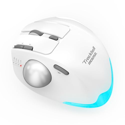 Docooler F-33 Kabellose Gaming-Mäuse BT/2,4G Tri-Modes 8-Tasten Leise Mäuse mit LED-Leuchten Wiederaufladbare ergonomische Mäuse für Computer-Laptop von Docooler
