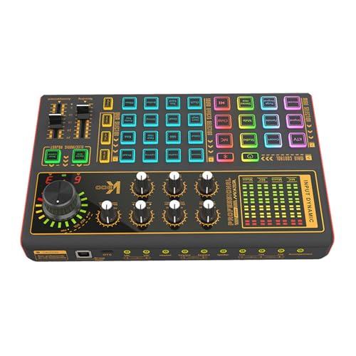 docooler Computer und Handy Live Streaming Soundkarte für Online Singen Chatten Live Video Streaming 3 Nachhall Singing Modi/9 Szenenmodi/20 von Docooler