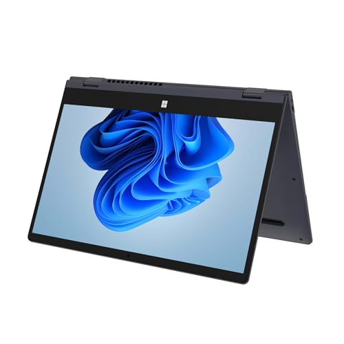 docooler Notebook N14 IPS Bildschirm 4K UHD 14 Zoll Display 3840 x 2160 Design 360° Flip 16 GB LPDDR5 1T SSD Laptop Windows 11 mit 12TH 4-Core WiFi6 Prozessor von Docooler