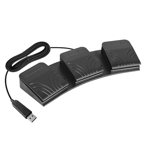 docooler USB-Fußschalter Universal-Steuertaste Benutzerdefinierte Computer-Tastatur Aktionspedal für medizinische Geräte Computer Instrumente Programmierbares Pedal von Docooler