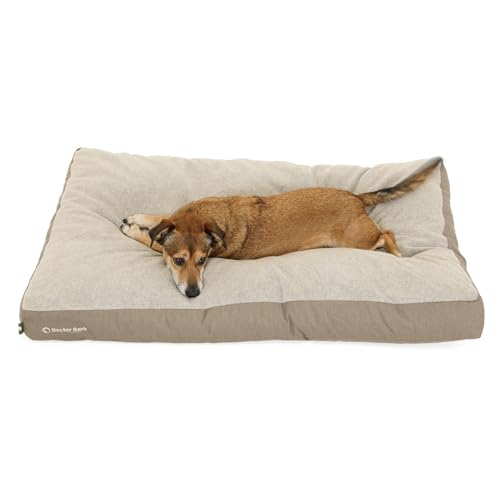 Doctor Bark Hundekissen Große Hunde Waschbar - Hundebett Weich Flauschig - Strapazierfähiges Kuscheliges Liegekissen - GreenLabel (L - 100x72 cm, Goldbraun) von Doctor Bark