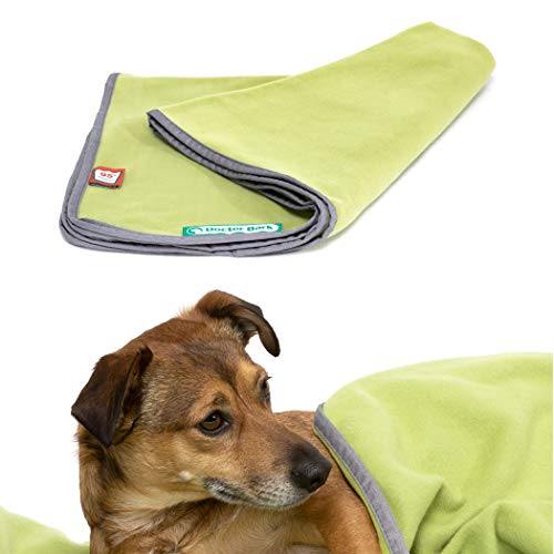 Doctor Bark | kuschelige Hundedecke waschbar bis 95°C, hygienische, weiche Fleecedecke für Sofa und Hundebett, Flauschige Haustierdecke - Made in Germany (XL - 140x100 cm/Hellgrün) von Doctor Bark