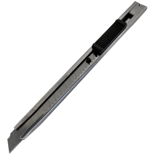 Cuttermesser Skalpell Teppichmesser Paketmesser Bastelmesser Edelstahl rostfrei 9mm Klinge (2) von Doctor San - Sanierungstechnik