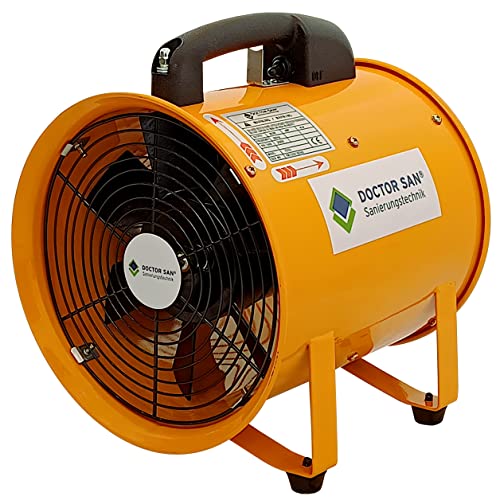 Doctor San - Sanierungstechnik Rohrventilator Bauventilator Axialventilator Axialgebläse Baugebläse Bautrockner Baulüfter 1.500m³ bis 4.920m³ (25cm 2.580m³/Std.) von Doctor San - Sanierungstechnik