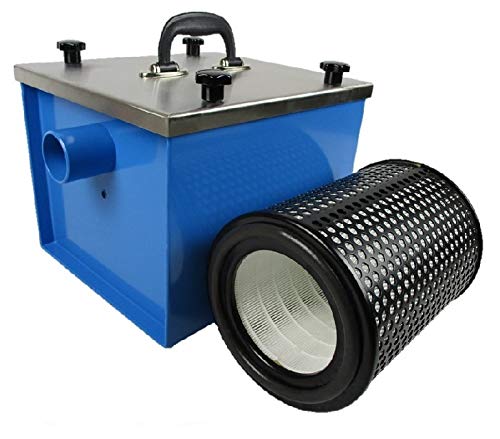 HEPA-Filterbox inklusive HEPA H13 Schwebstofffilter-Patrone | 50mm Schlauchanschluss beidseitig | Made in Germany (mit HEPA H13 Filterpatrone) von Doctor San - Sanierungstechnik