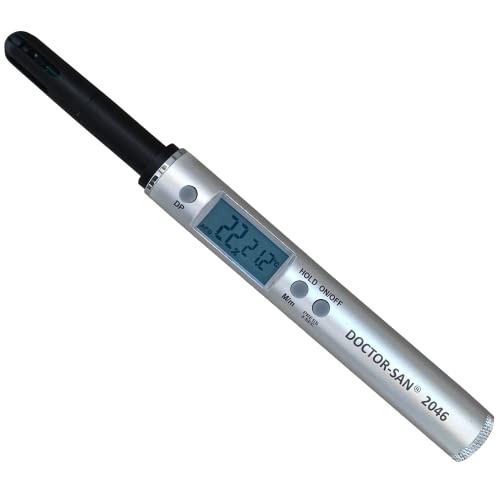 Thermo-Hygrometer Thermometer Stiftthermometer -40°C bis 125°C RH 0% bis 100% Trockenpunkt Taupunktmessung Metallgehäuse Thermo-Hygrometer Thermometer Stiftthermometer -40°C bis 125°C RH 0% bis 100% Trockenpunkt Taupunktmessung Metallgehäuse von Doctor San - Sanierungstechnik