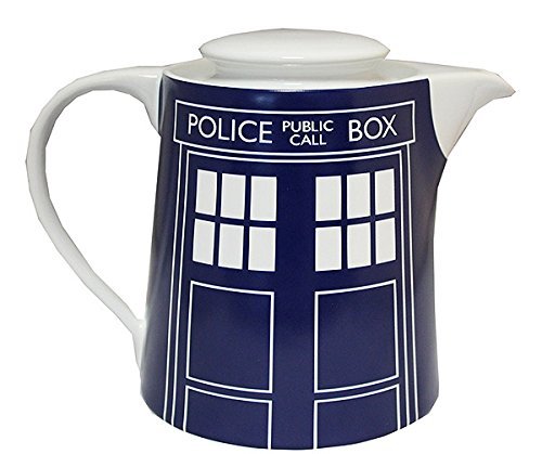 Doctor Who Tardis Türverkleidung Teekanne blau von DOCTOR WHO