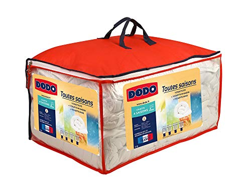 DODO 25665 4 Jahreszeiten Polyester Bettbezug 260 x 240 cm, weiß von DODO