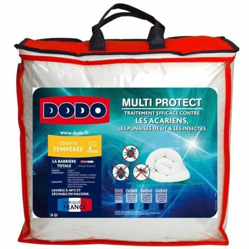 Dodo Steppdecke gegen Milben und Bettwanzen, 140 x 200 cm, für Einzelbett | Steppdecke Multi Protect | Weichheit und Schutz maschinenwaschbar bei 40 °C von Dodo