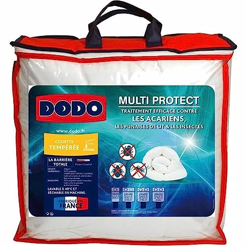 Dodo 32591 Multi Protect Steppdecke, 240 x 260 cm, Weiß von Dodo