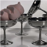 6x Guy Degrenne Dessertschalen 80Er Art Deco Revival Frankreich Edelstahl Eisbecher Metall Dekor Pokal Gelato Becher Fußschale 6x Guy Degrenne Dessertschalen 80Er Art Deco Revival Frankreich Edelstahl Eisbecher Metall Dekor Pokal Gelato Becher Fußschale von DodoVintageShop