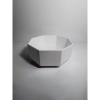 Arcoroc Octime Schüssel Schale Weiß Milchglas Arcopal Glas Frankreich Set 80Er 90Er Luminarc France Art Deco Revival von DodoVintageShop