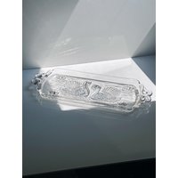 Vintage Art Deco Revival Glas Kuchenplatte Schwan 80Er Walther Kristall Teller Vintage Art Deco Revival Glas Kuchenplatte Schwan 80Er Walther Kristall Teller von DodoVintageShop