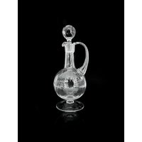 Vintage Karaffe Mid Century Murano Italien Dekanter Kugel Swirl Saft Wasser Glas Krug Kanne 1950Er 50S 60Er 1960 von DodoVintageShop