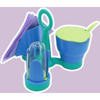 Vintage Menage Tupperware Saliere Postmodern Memphis Milano Sottsass Guzzini Alessi Pastell 80Er 1980 90Er Kawaii Kitsch Ettore Melamin von DodoVintageShop