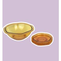 Vintage Pressglas Schale Glas Bernstein Gelb Brockwitz Tauperle Kompottschale Obstschale Noppen Salatschale Schüssel Art Deco Vintage Pressglas Schale Glas Bernstein Gelb Brockwitz Tauperle Kompottschale Obstschale Noppen Salatschale Schüssel Art Deco von DodoVintageShop