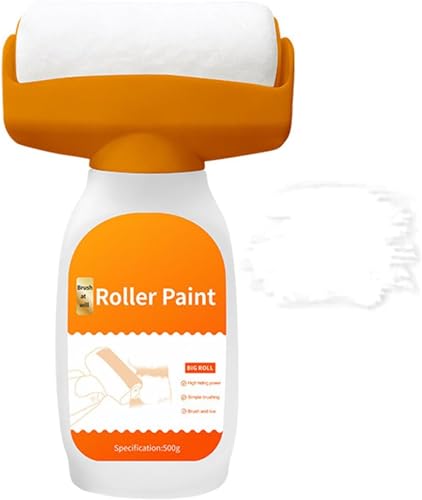 Wall Repair Roller Paint,Spackle Roller Wall Fix All-in-One,Wall Repair Rolling Brush,Wall Mending Agent With Roller,Small Roller Wall Patching Brush,Wall Repair Paste Roller,Wall Repair Tool (White) von Doduiu