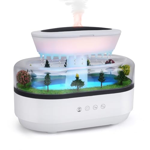 Aroma Diffuser,250 ML Diffuser Für Ätherische Öle,7 Farben LED Regentropfen Aromatherapie Maschine Luftbefeuchter,Weißes Rauschen Regen-Luftbefeuchter-Diffusor für Schlafzimmern Kinderzimmern Büros Aroma Diffuser,250 ML Diffuser Für Ätherische Öle,7 Farben LED Regentropfen Aromatherapie Maschine Luftbefeuchter,Weißes Rauschen Regen-Luftbefeuchter-Diffusor für Schlafzimmern Kinderzimmern Büros von DoeDoefong