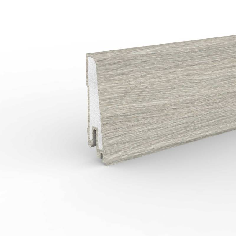 Doellken Hartschaumleiste 'Cubica 60 sk' eichefarben grau 250 x 6 x 1,4 cm von Doellken