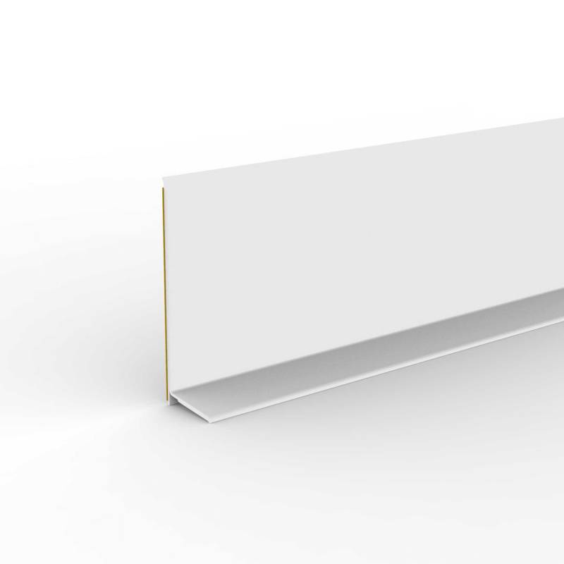 Doellken Weichsockelleiste 'Basic' weiß 10000 x 50 x 15 mm von Doellken