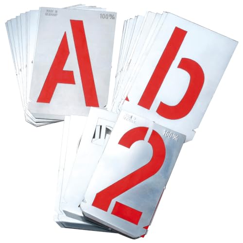 Dönges Signierschablonensatz, 0-9, 10 tlg., Schriftgröße 100 mm (Signierschablone Schablonen) von Dönges