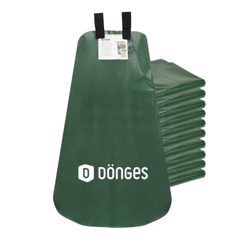 Dönges 10 x Baumbewässerungsbeutel 75L aus PVC | Farbe: grün | Baumbewässerungssack, Gartenbewässerungssystem, Wurzelbewässerungssack von Dönges