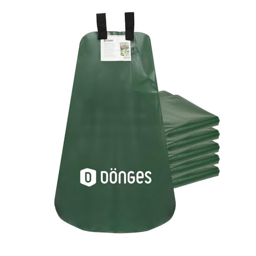 Dönges 5 x Baumbewässerungsbeutel 75L aus PVC | Farbe: grün | Baumbewässerungssack, Gartenbewässerungssystem, Wurzelbewässerungssack von Dönges