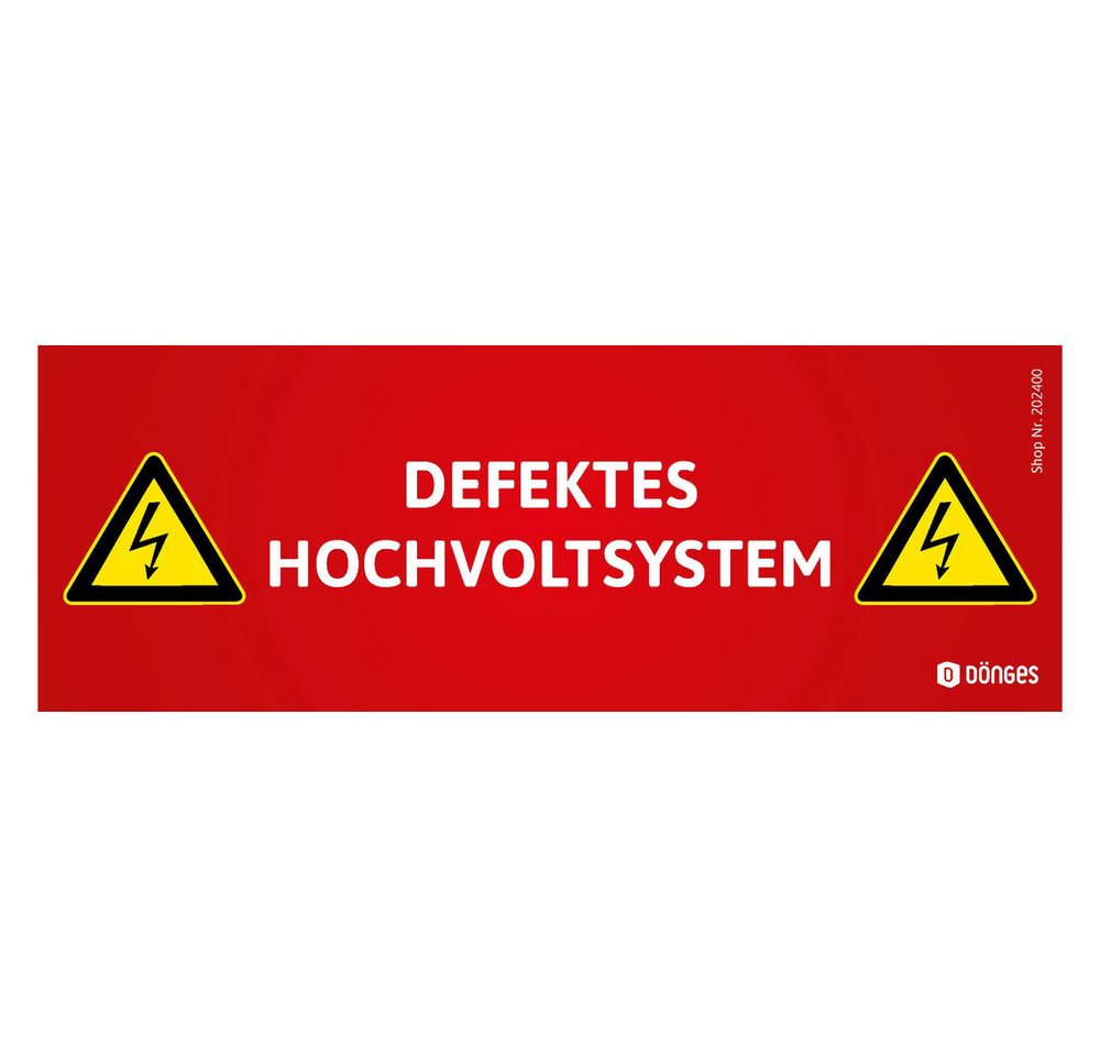 Dönges Aufbewahrungsbox Magnetschild für HV-Systeme "DEFEKTES HOCHVOLTSYSTEM" Dönges Aufbewahrungsbox Magnetschild für HV-Systeme "DEFEKTES HOCHVOLTSYSTEM" von Dönges